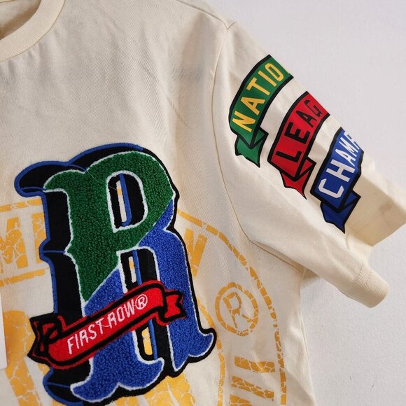 NWT First Row Property Of Tee Graphic T-Shirt Varsity Logo Men's S - Picture 6 of 12